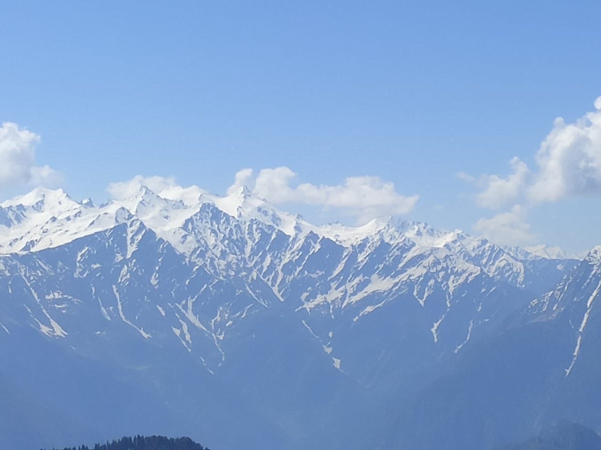 Snow-capped Pir Panjal peaks from Chandrakhani Pass